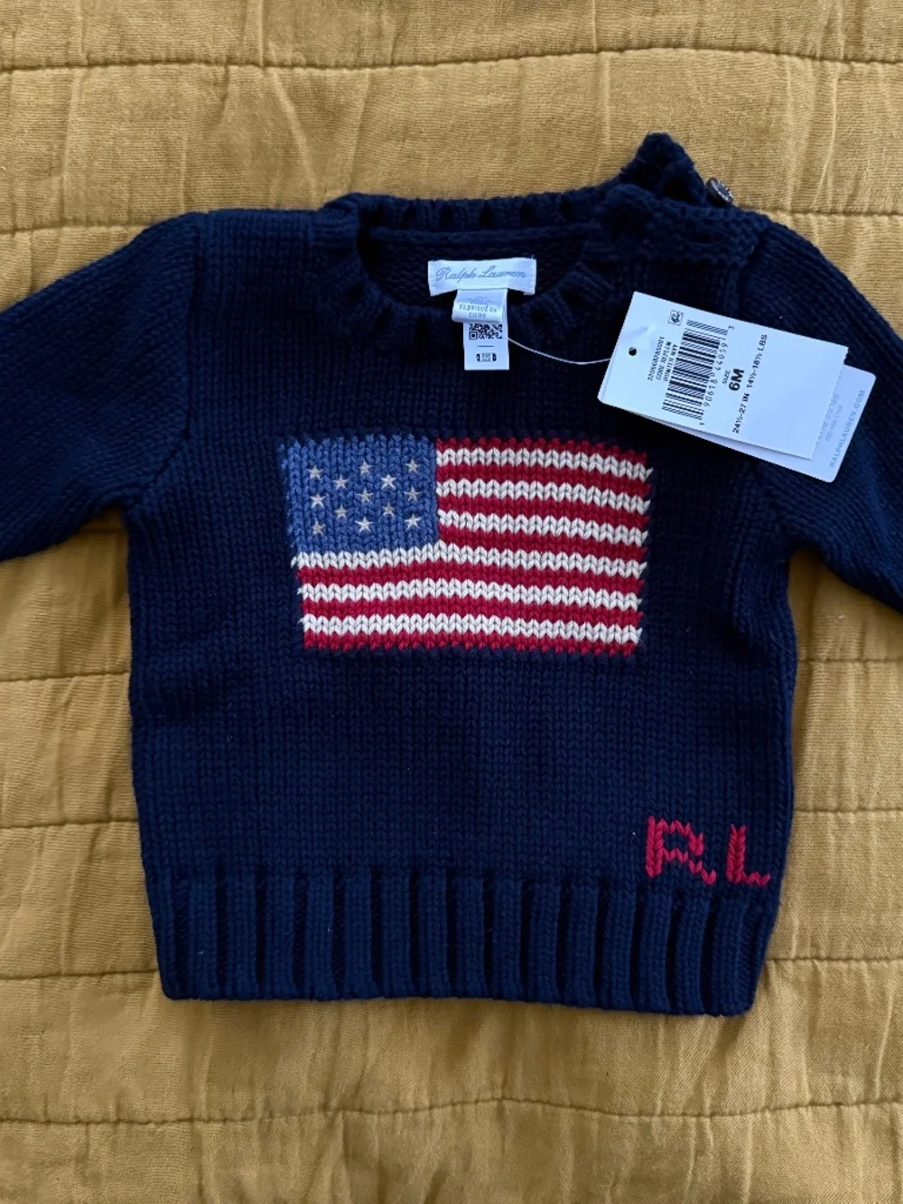 Ralph Lauren Iconic Flag Sweater Baby 6mo